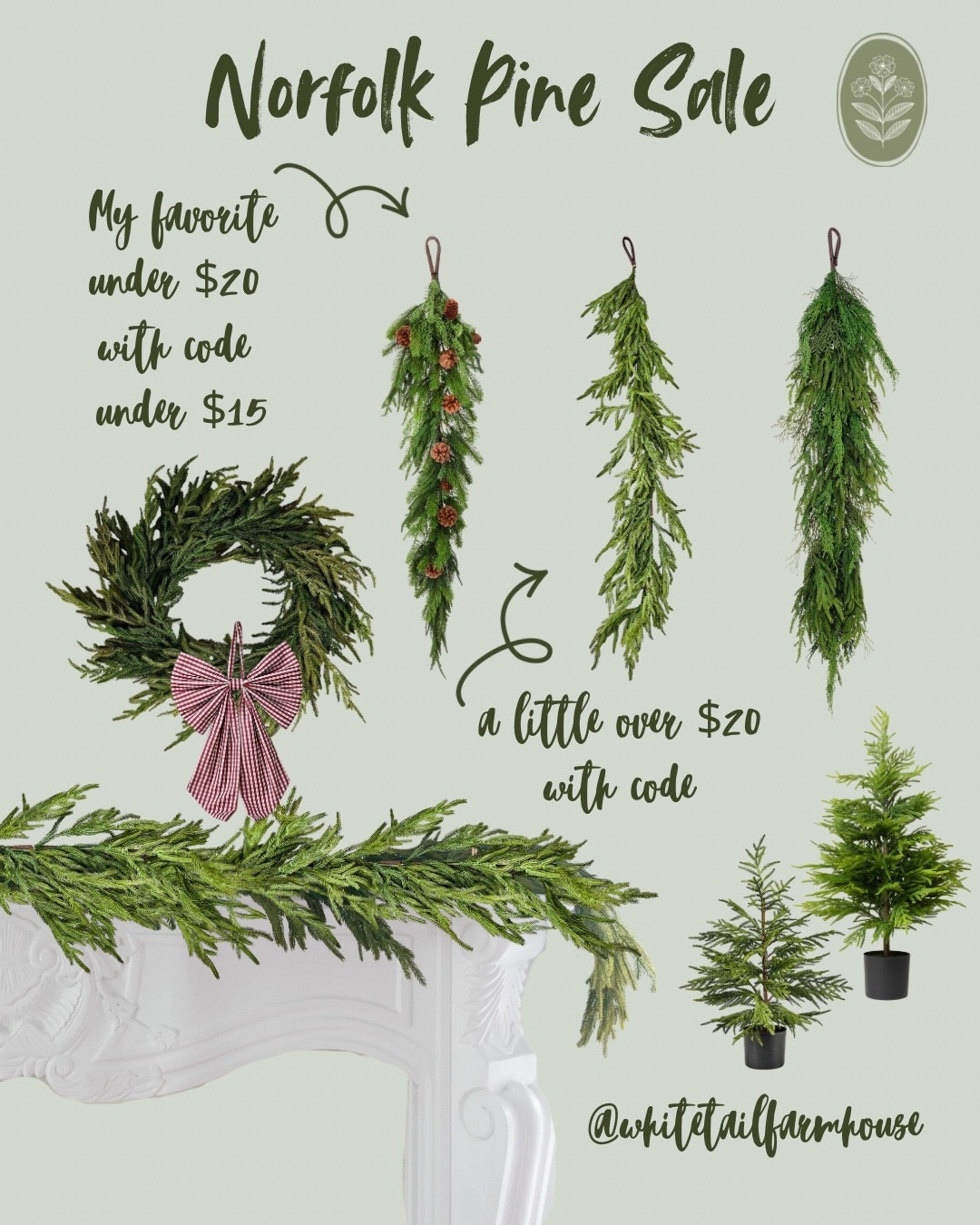 Norfolk Pine Sale! Already on sale but in addition to, use code WINTER25 to receive an additional 25% off the sale! The code is only good for the next 3 days. These trees sell out early every year. I’ve been buying them for a couple years in which they hold up well. 

#norfolkpine #Christmas

#LTKSeasonal #LTKHome