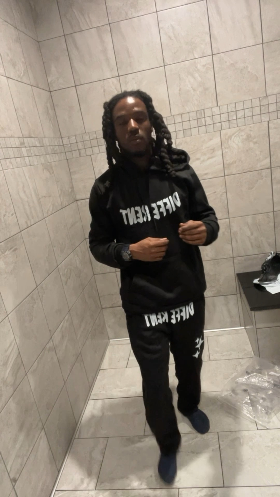 Two piece outfit black hooded sweatshirt 

#Merch1one1

#LTKMens #LTKTall