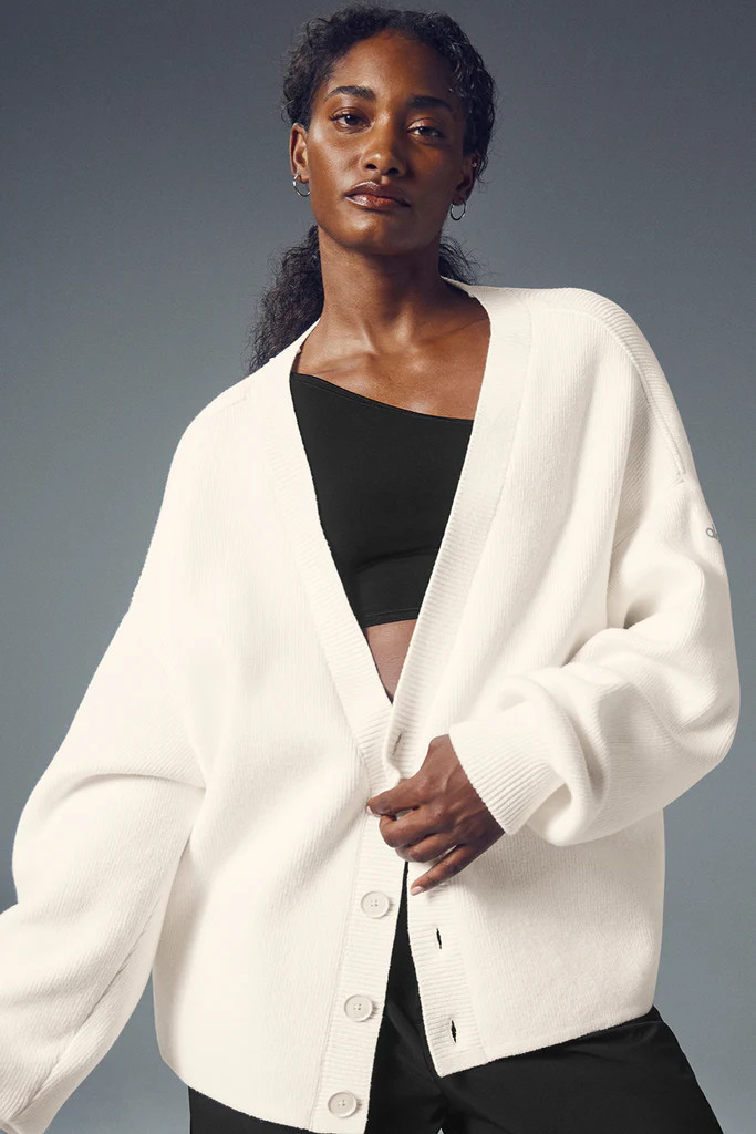 Scholar Cardigan Sweater - Ivory | Alo Yoga (US)