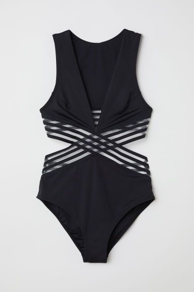 H & M - Cut-out Swimsuit - Black | H&M (US + CA)