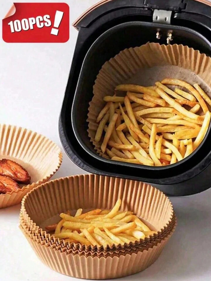 100pcs Non-Stick Baking Parchment Paper Liners For Air Fryer, Oven Tray, Suitable For Halloween, ... | SHEIN