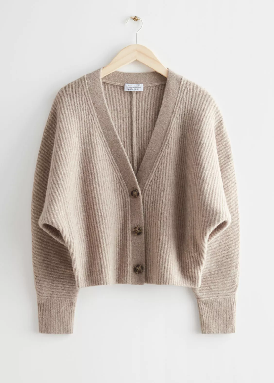 Rib-knit Cardigan curated on LTK  Rib knit cardigan, Knit cardigan, Beige  cardigan