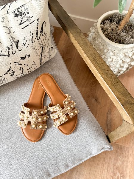 Pearl studded woven sandals

#LTKshoecrush #LTKfindsunder50
