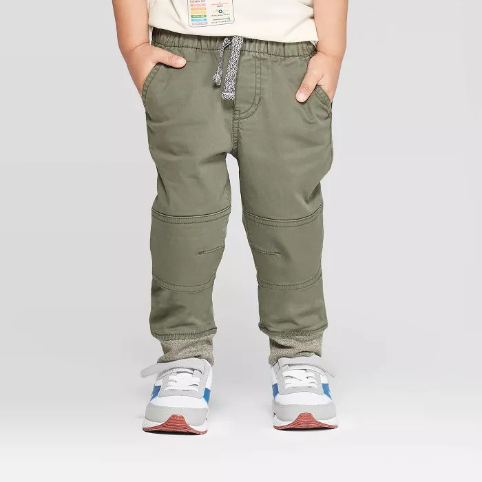Toddler Boys' Pull-On Pants - Cat & Jack™ Olive 3T | Target