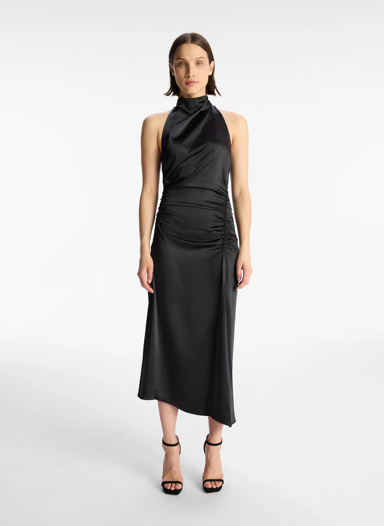 Inez Satin Midi Dress | A.L.C