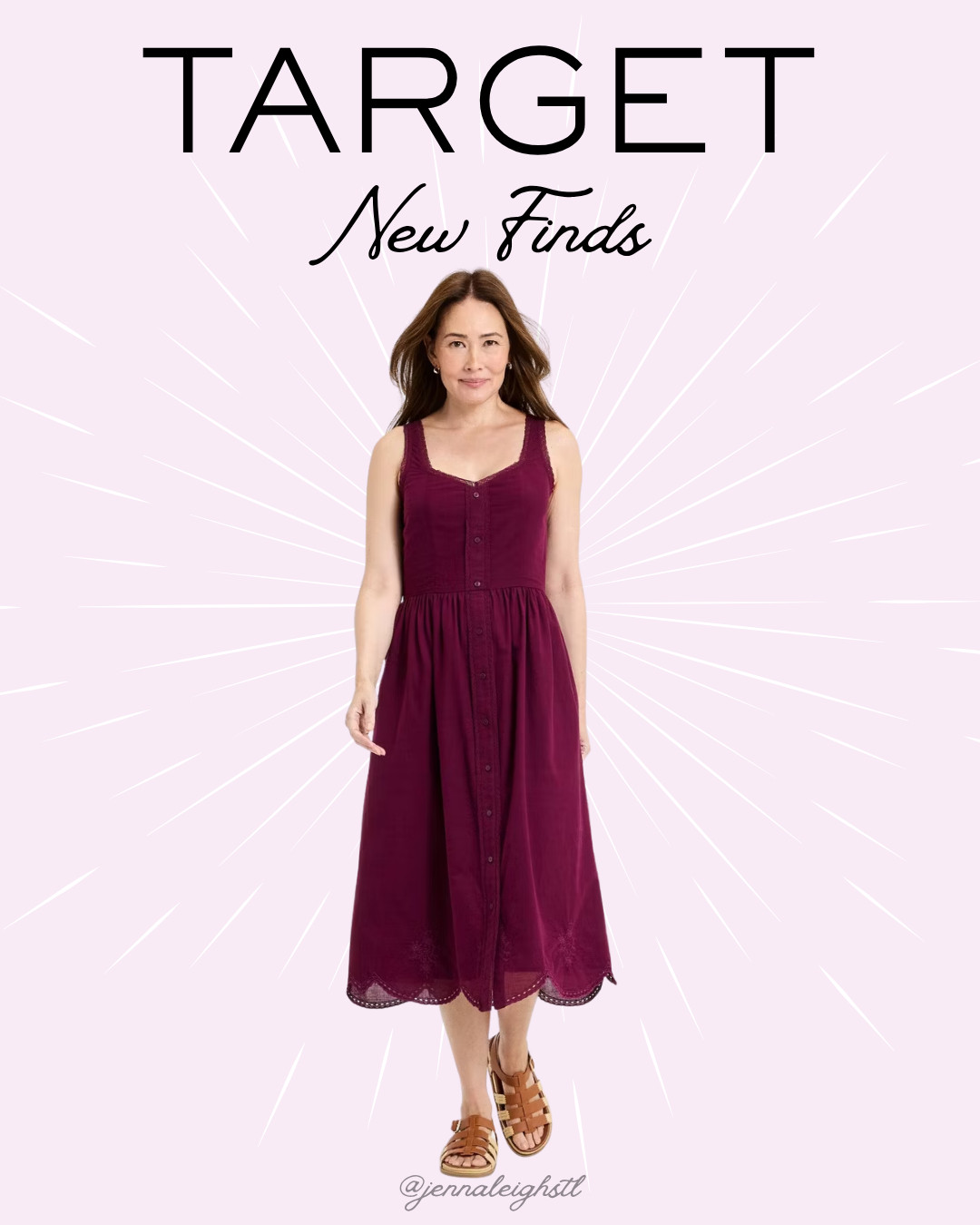 New Target find. The Women’s Sleeveless Button Up Midi A Line Dress from Universal Thread is $10 off and I love the button front and scallop detail at the bottom. 

 #LTKootd #LTKSaleAlert #LTKMidsize