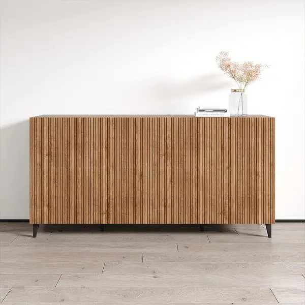 Pafos 4D 75" Sideboard - Oak | Bed Bath & Beyond