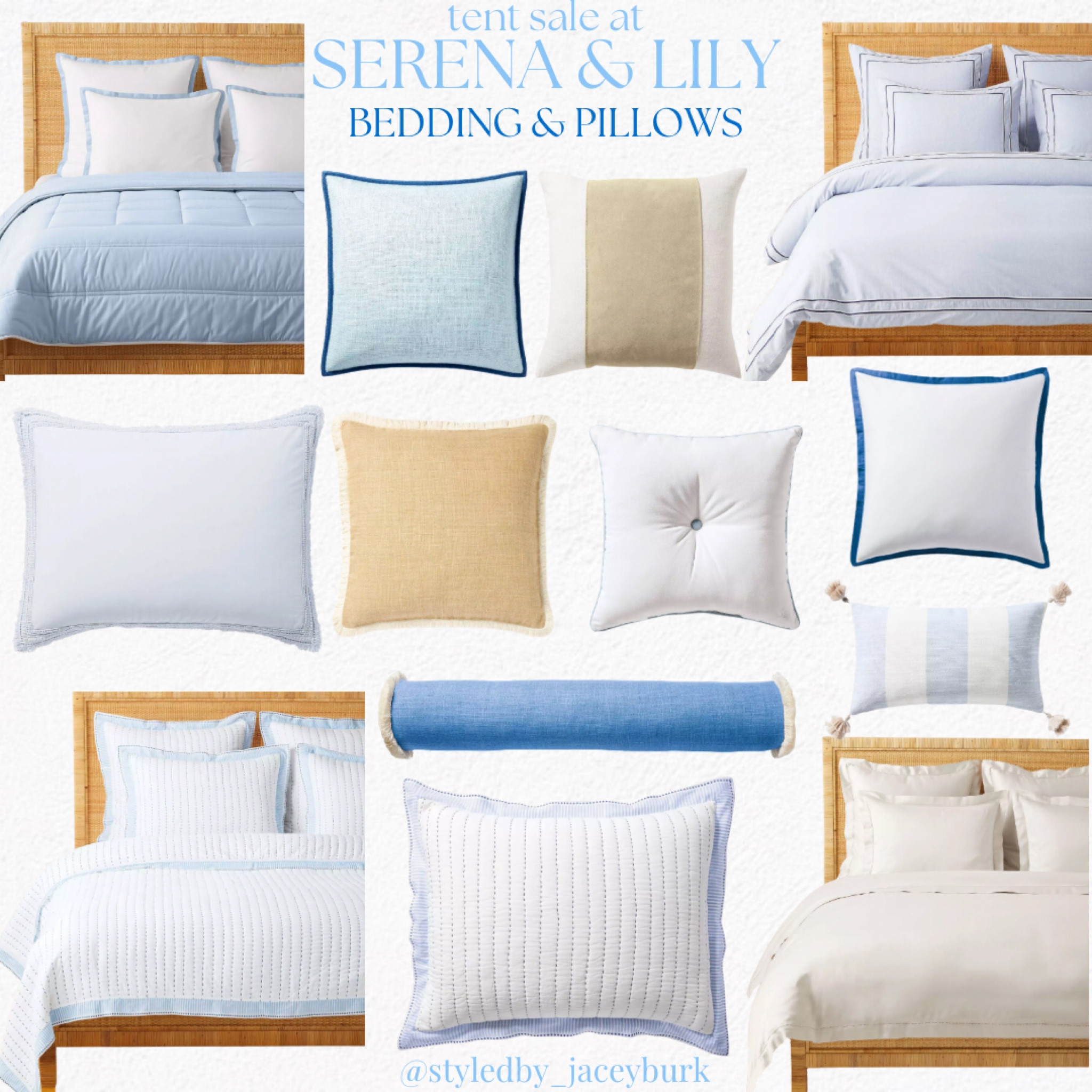 Coastal modern bedding of my dreams! Shop the amazing deals during the Serena and Lily Tent Sale!🐚🌞🐟🩵

#LTKSaleAlert #LTKHome