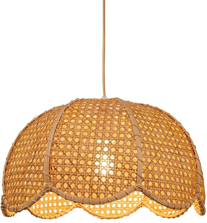 Arturesthome Indoor Hanging Ceiling Light Fixture, Hand Woven Pendant Lamp Chandelier for Kitchen... | Amazon (US)