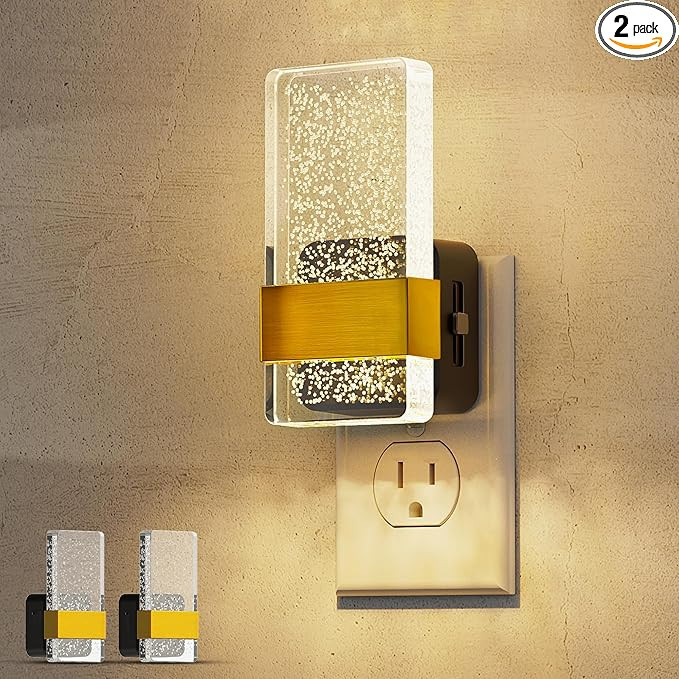 L LOHAS LED Night Lights Plug Into Wall [2 Pack], Decorative Night Light with Dusk-to-Dawn Sensor... | Amazon (US)