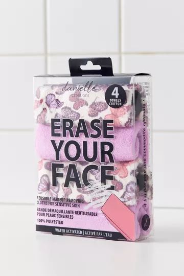 Danielle Creations Erase Your Face Reusable Makeup Removing Cloth 4-Pack | Urban Outfitters (US and RoW)