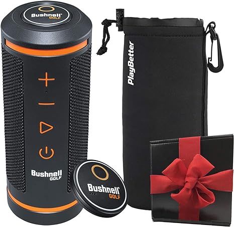 Bushnell Wingman GPS Golf Speaker Gift Box Bundle | Includes Wingman, Protective Wingman Pouch, G... | Amazon (US)