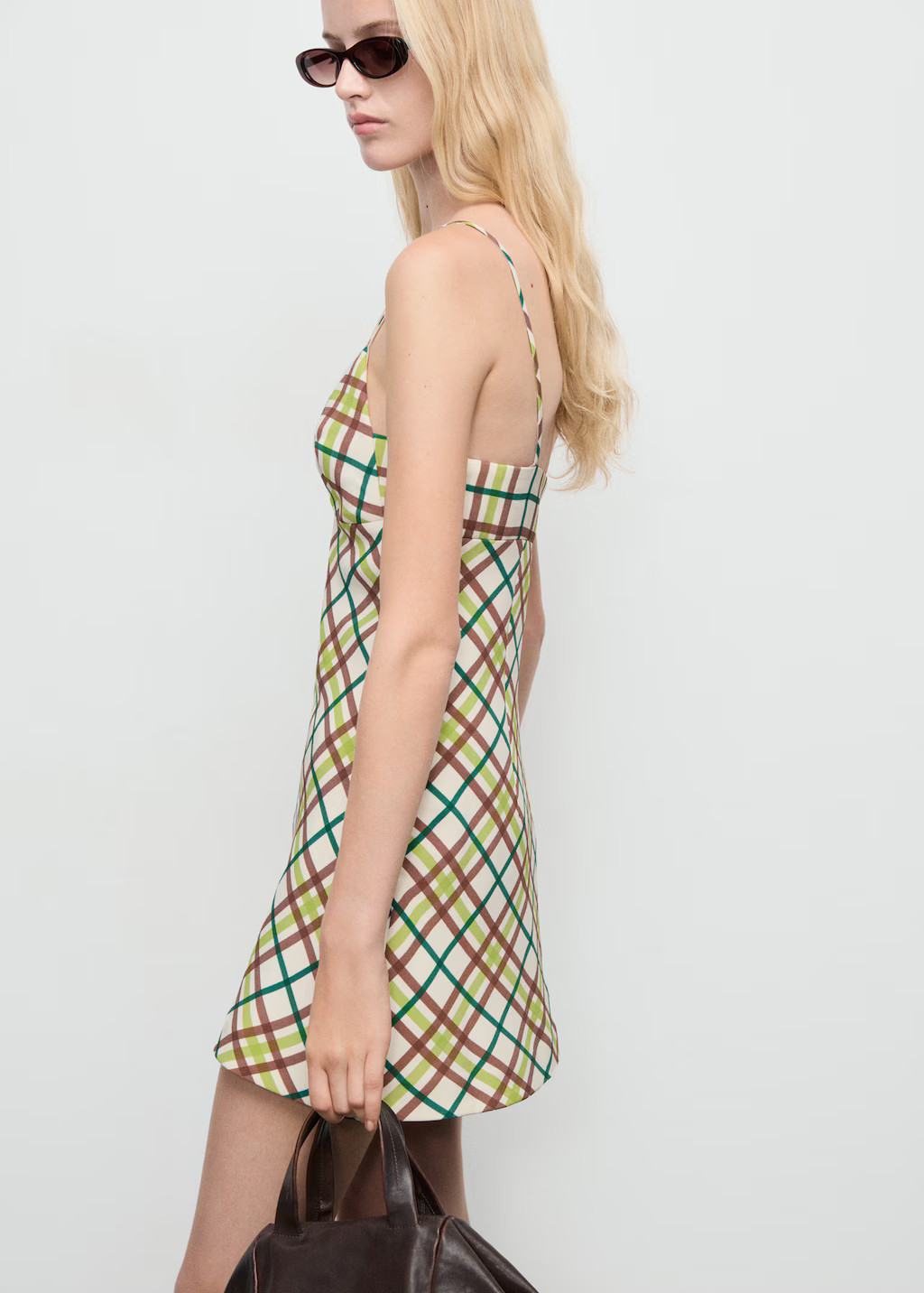 Check short dress - Women | MANGO United Kingdom | MANGO (UK)