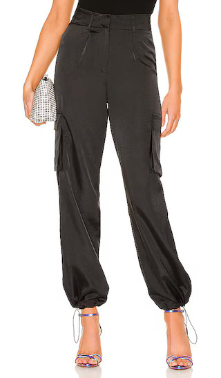 Seleste Drawstring Jogger Pant in Black | Revolve Clothing (Global)
