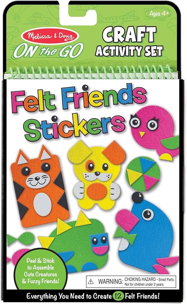 Melissa & Doug On the Go Felt Friends Craft Activity Set With 188 Felt Stickers - Arts And Crafts... | Amazon (US)