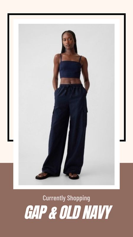 Vacation ready pieces from Gap and Old Navy. Lots of tall options and sizes available. These cargo linen pants from Gap are on sale for $39 and are tall girl approved!
Lots of linen blends for warmer weather and cargo options for outdoor activities 

#LTKmidsize #LTKsalealert #LTKActive