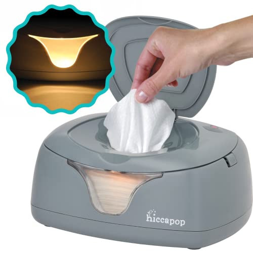 hiccapop Baby Wipe Warmer and Baby Wet Wipes Dispenser | Baby Wipes Warmer for Babies | Diaper Wipe Warmer with Changing Light | Baby Essentials | Amazon (US)