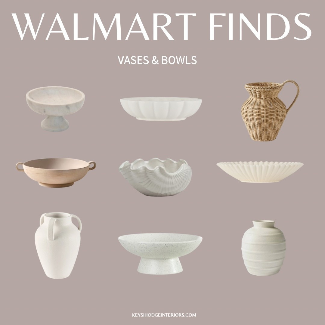 Walmart has so many good vases and bowls right now.
These all feel simple and timeless, easy to style on a shelf, table, counter, or just filling a weird empty spot.
#walmartfinds #neutraldecor #ltkhome #shelfstyling #simplehome


#LTKHome #LTKStyleTip