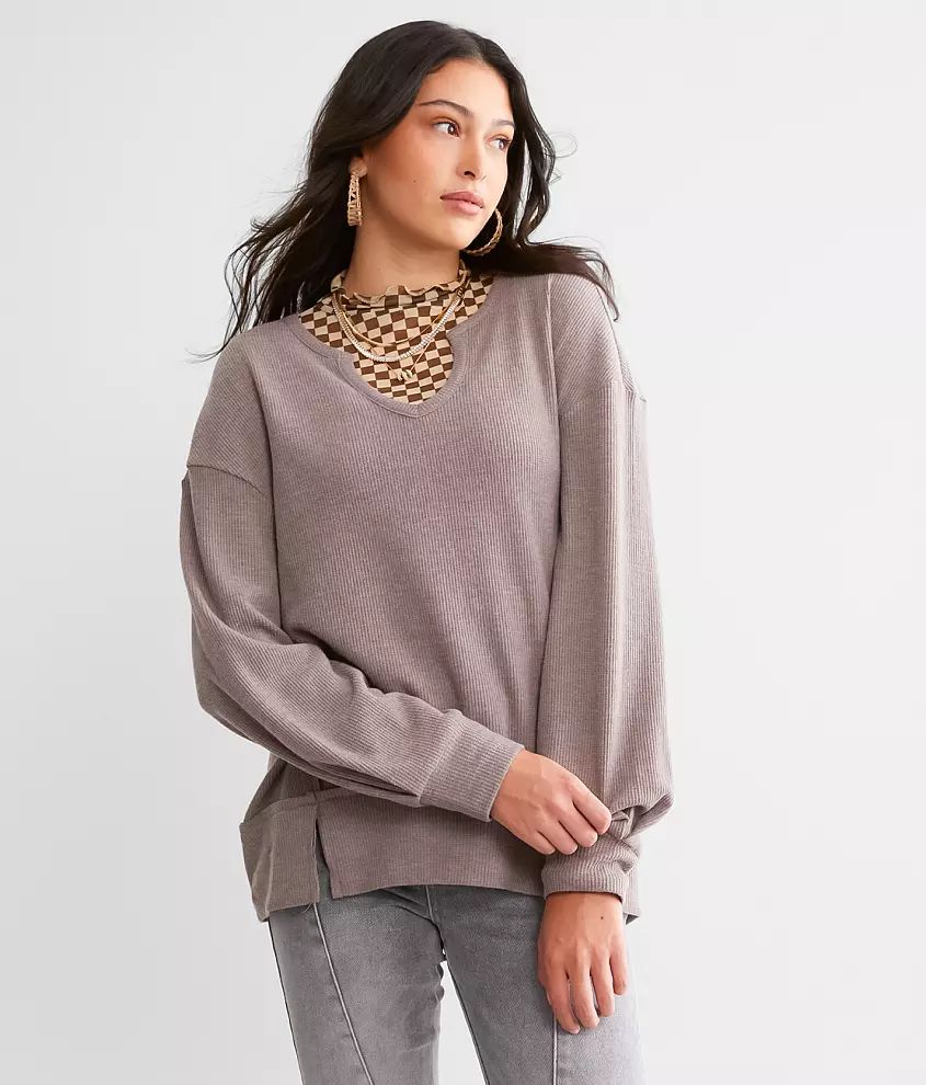 Calista Brushed Thermal Top | Buckle