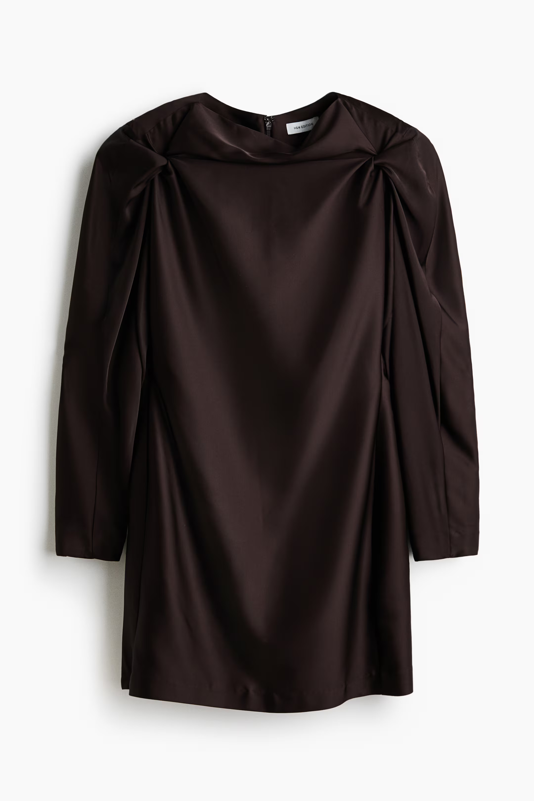 Puff-sleeved satin dress | H&M (UK, MY, IN, SG, PH, TW, HK)