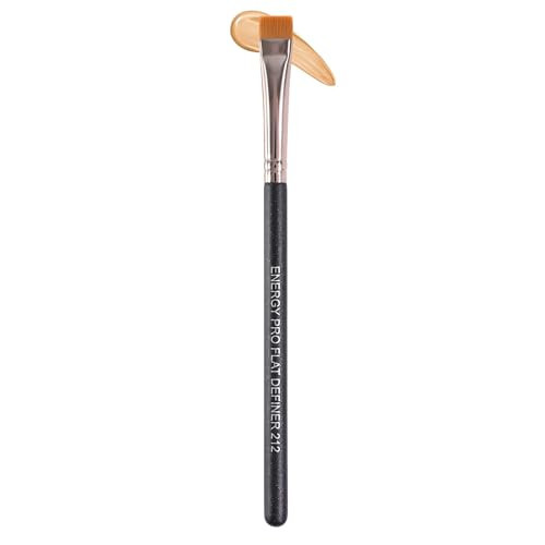 ENERGY Flat Eyeliner Eyebrow Concealer Brush Pro Flat Definer Firm Stiff Thin Synthetic Bristle Precision Lash Liner Brow Conceal for Defining Shaping Eyebrows with Gel Powder Cream Cake Makeup 212 | Amazon (US)