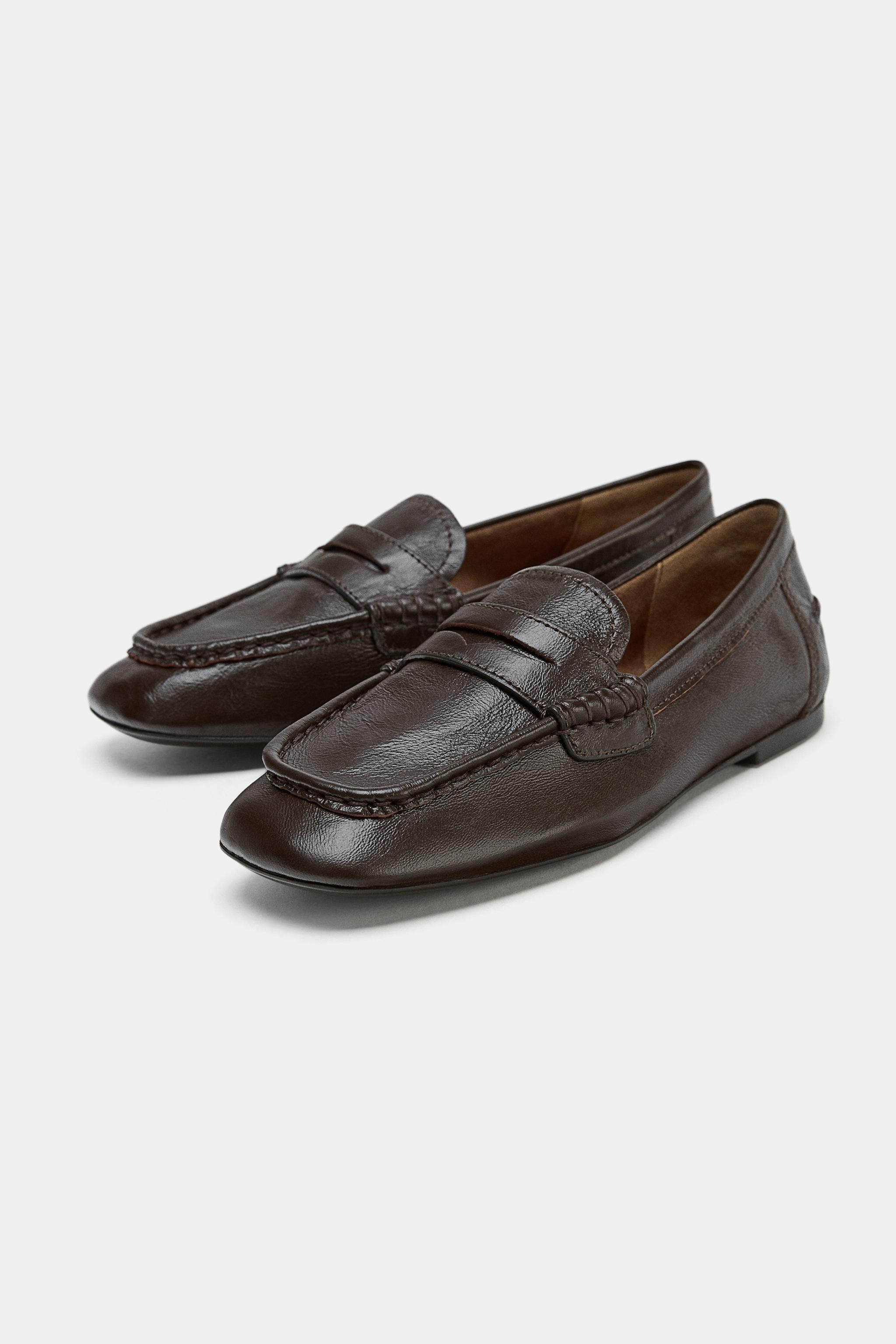SOFT LEATHER LOAFERS | Zara US