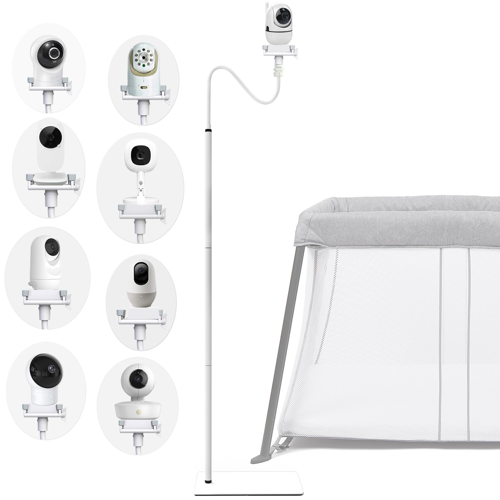 Baby Monitor Floor Stand Holder Mount Compactible for Nanit Pro & Flex Stand,Infant Optics DXR-8 ... | Amazon (US)