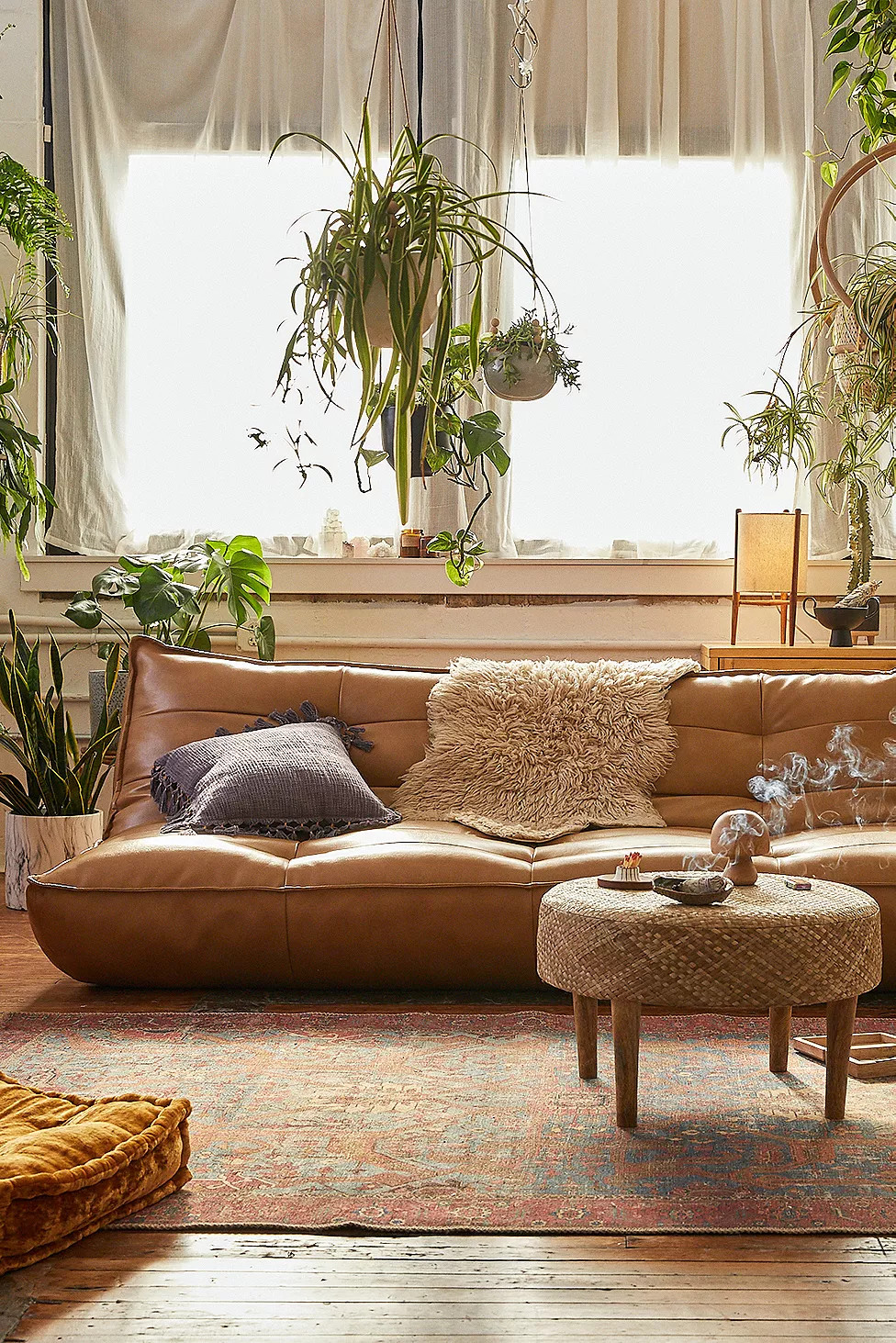 Greta Faux Leather XL Sofa Bed | Urban Outfitters (EU)