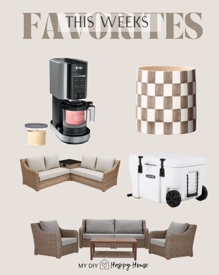This weeks most loved and best sellers the last few days:

•ninja creami
•checker planter 
•outdoor sectional 
•55 quart cooler 
•4 piece outdoor furniture set 

#LTKSeasonal #LTKHome #LTKFamily