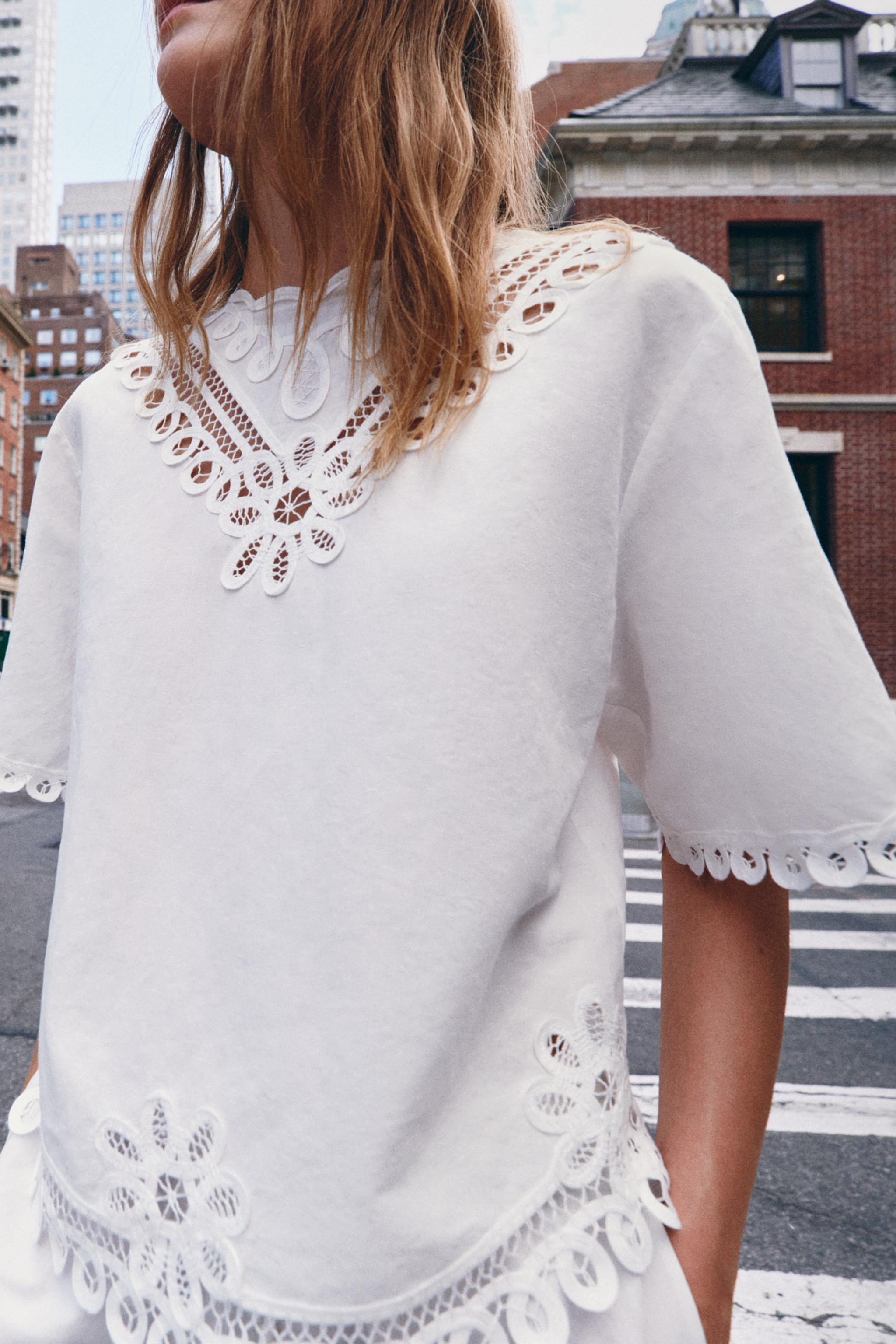 EMBROIDERED LINEN BLEND SHORTS ZW COLLECTION | Zara US