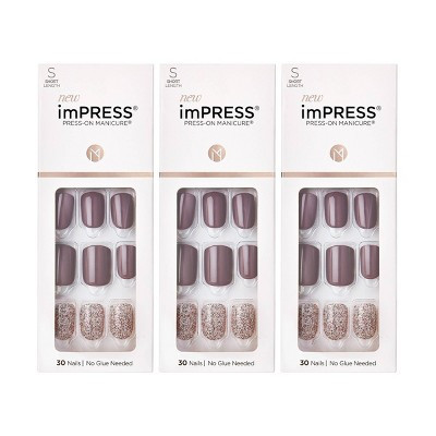 KISS Products imPRESS Press-On Manicure Fake Nails - Flawless - 3pk/90ct | Target