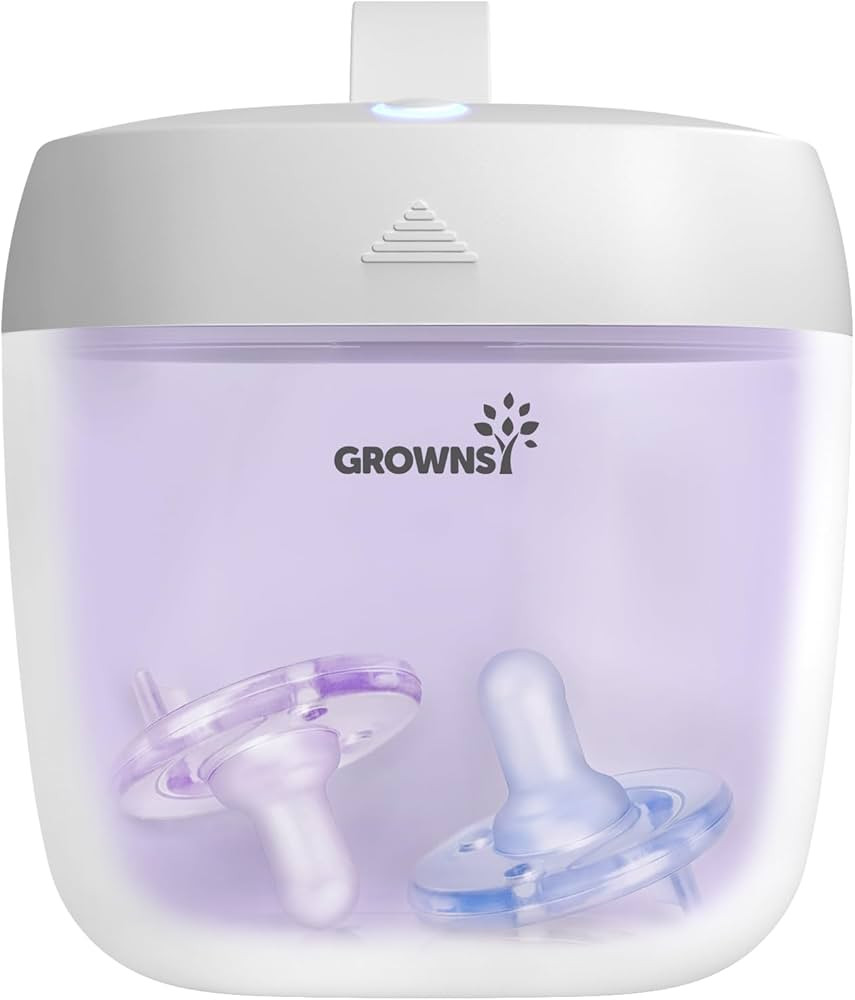 GROWNSY Pacifier Sanitizer Portable, UV Light Sanitizer on The Go for Baby, USB Charging Sanitize... | Amazon (US)