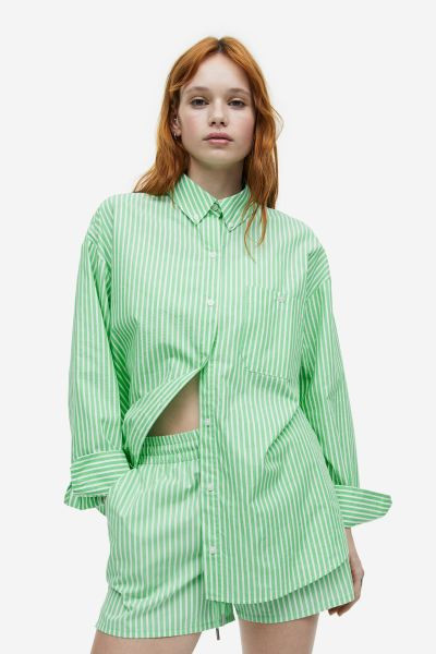 Oversized Poplin Shirt | H&M (US + CA)