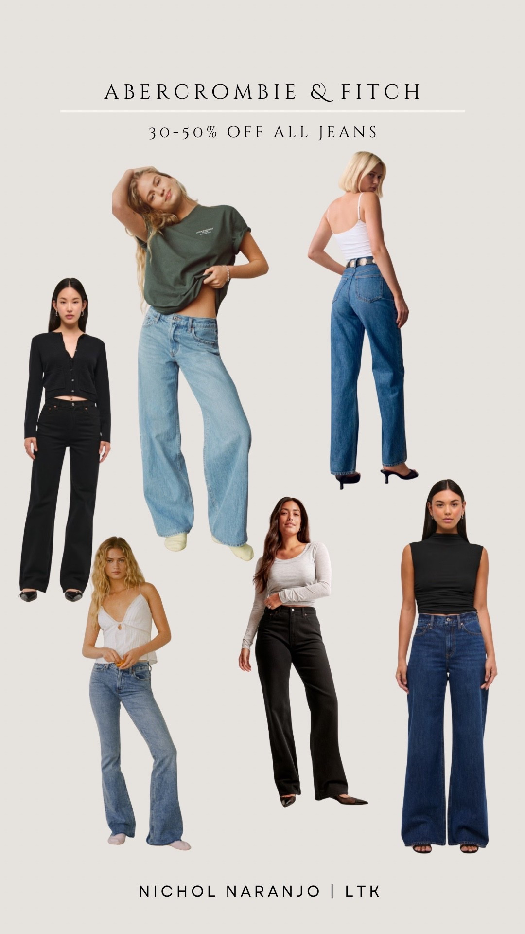 Stock up on denim from Abercrombie & Fitch during their 30-50% off all jeans sale! They have tons of jeans that fit all wardrobes and body types, there’s truly something for everybody! 

#LTKSaleAlert
