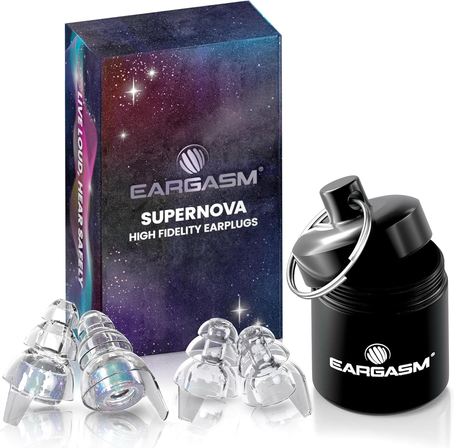 Eargasm Supernova High Fidelity Earplugs - Noise Reducing Ear-Plugs for Hearing Protection in Lou... | Amazon (US)