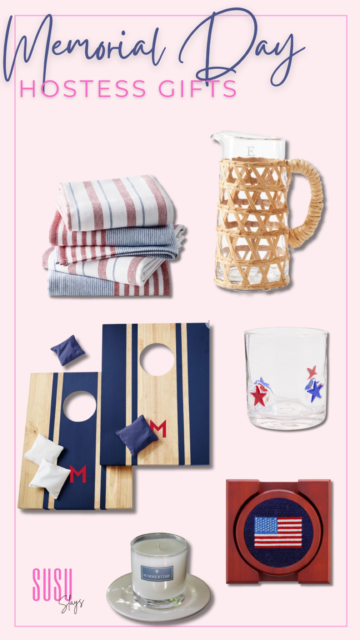 Memorial Day hostess gift guide! Bag toss, holiday party, coaster, cup, hand towels


#LTKSeasonal #LTKGiftGuide #LTKHome