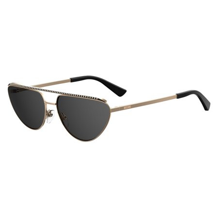 Moschino Full Rim Navigator Rose Gold Sunglasses | Walmart (US)