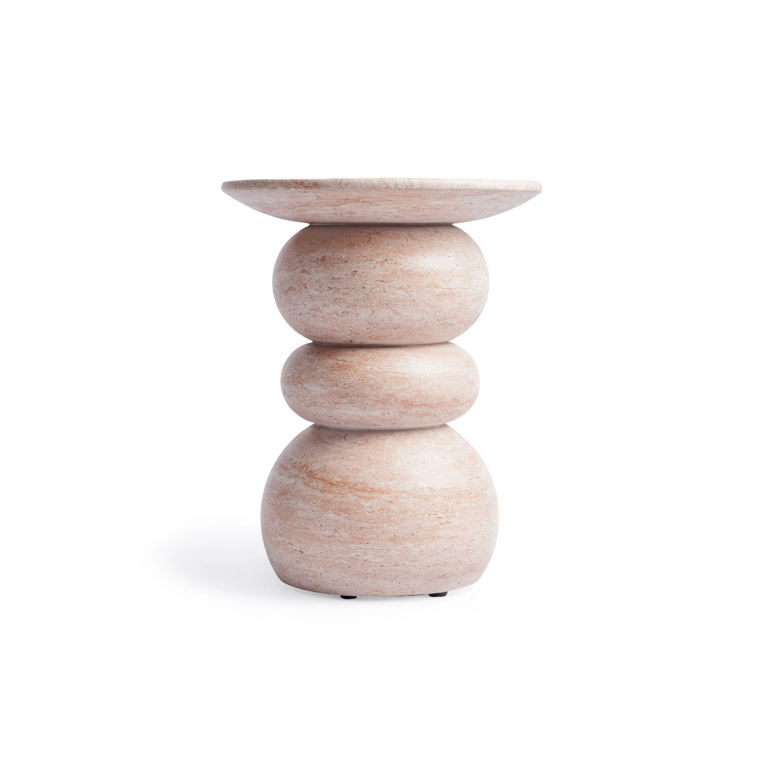 Stephanos Effect Stool End Table Durable Weatherproof Indoor and Outdoor Side Table | Wayfair North America