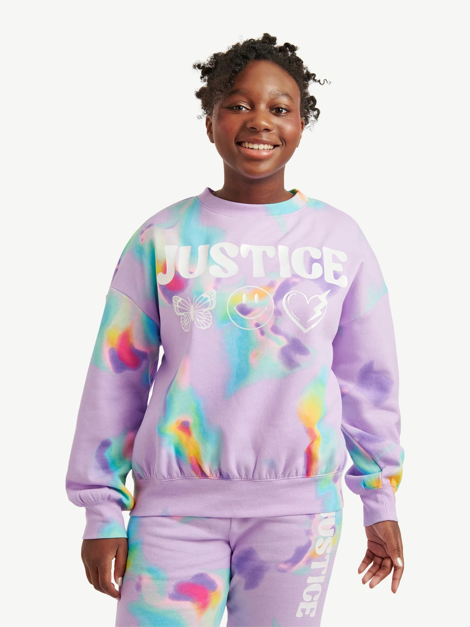 Justice Girls EDF Crew Top, Sizes - XS-XLP | Walmart (US)