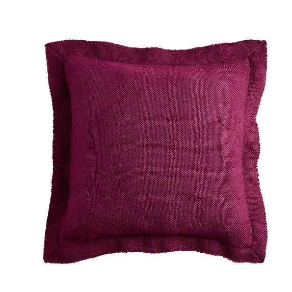 Better Homes & Gardens 20" x 20" Luscious Merlot Bi-Flange Polyester Decorative Pillow | Walmart (US)