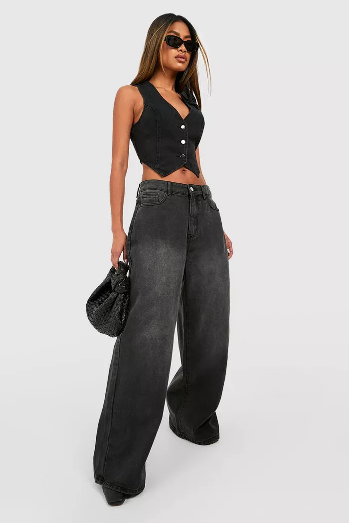 High Waist Wide Leg Jeans | Boohoo.com (US & CA)