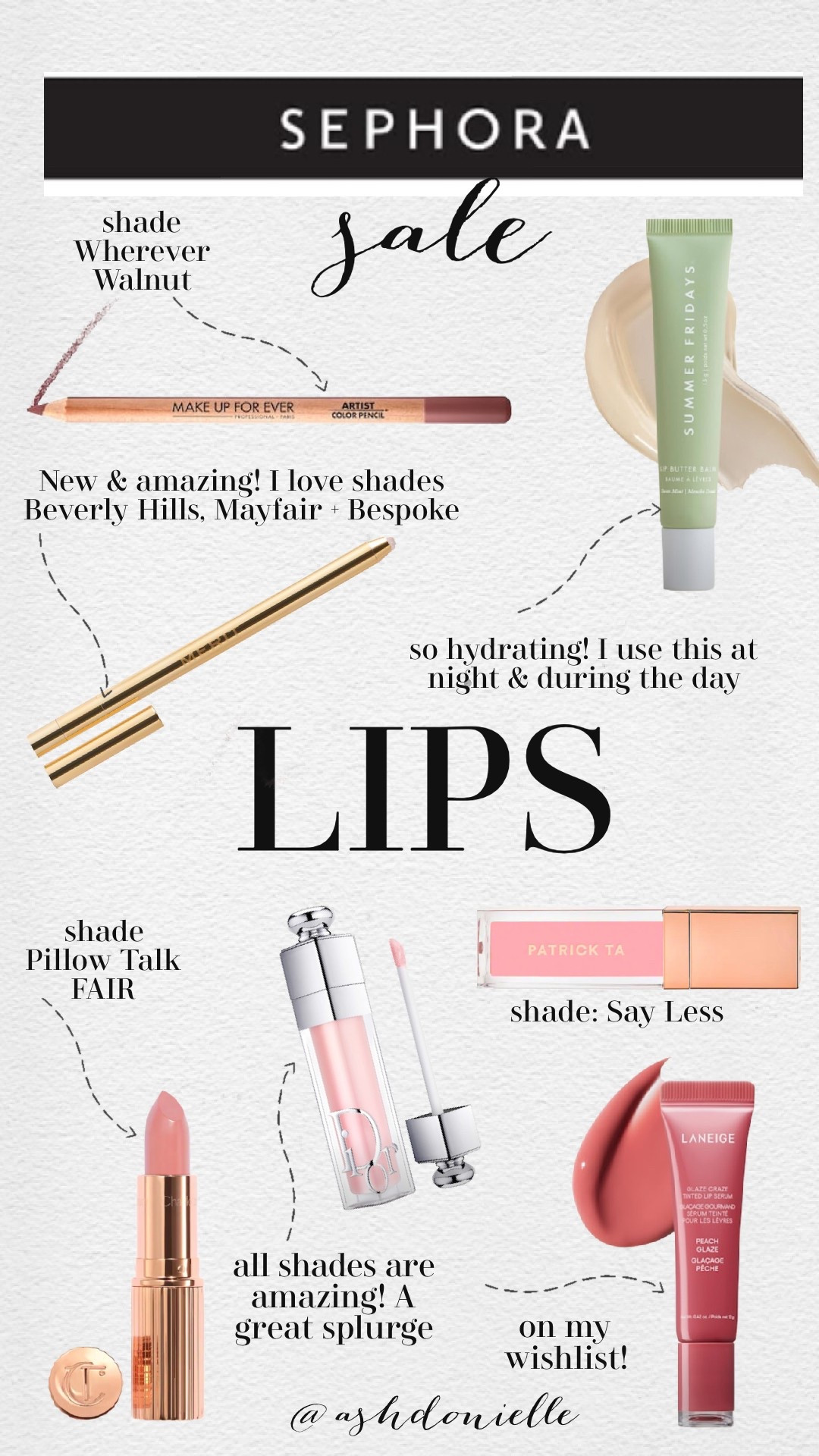 Sephora sale, favorite lip products 

#LTKSeasonal #LTKBeauty #LTKSaleAlert