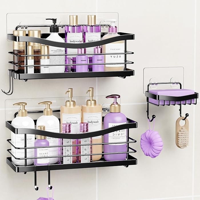 ODesign Shower Caddy 3 Pack-Shower Organizer Shelves Rack Rustproof SUS304 Stainless Steel for Ba... | Amazon (US)