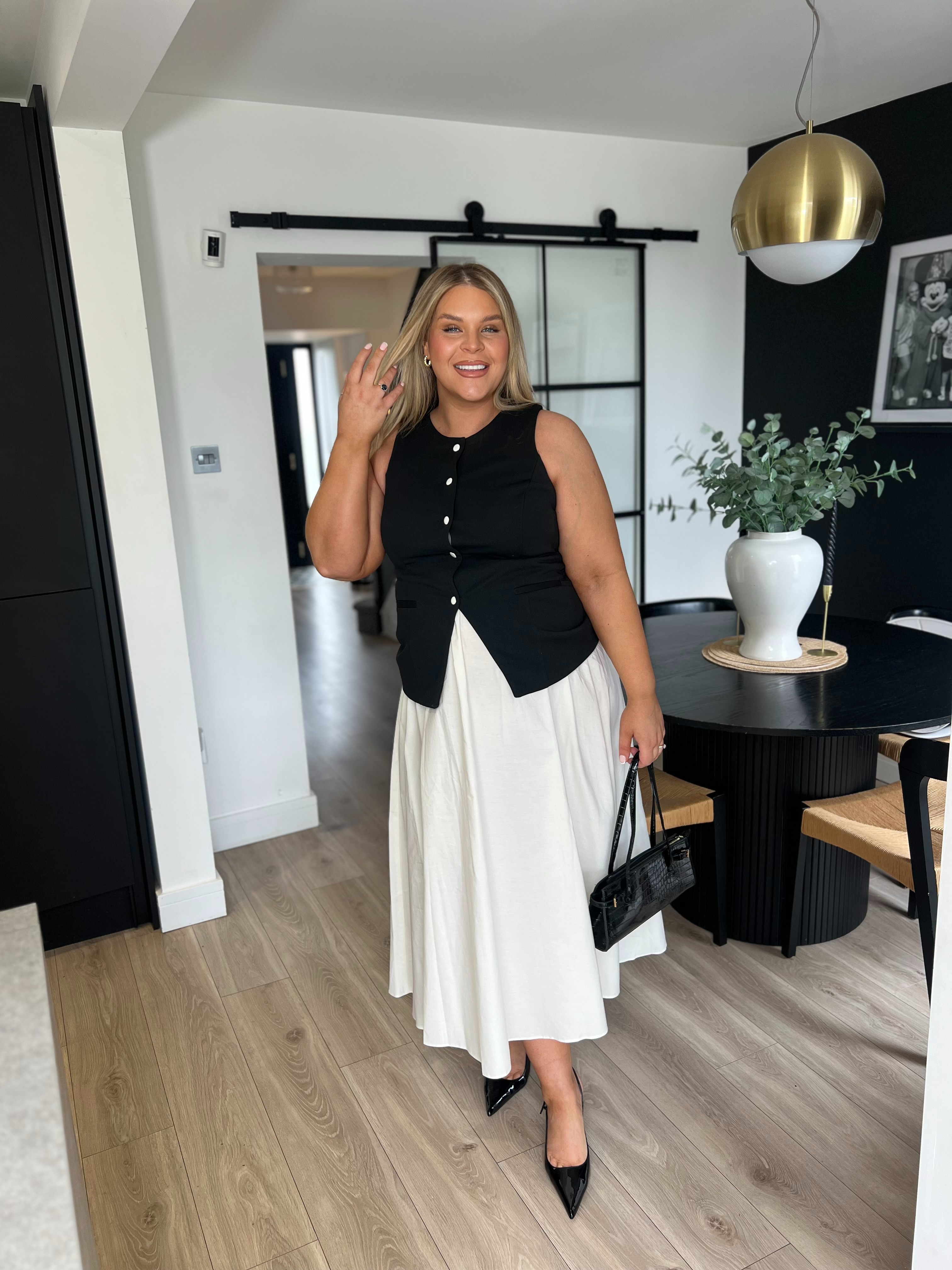 Hybrid Waistcoat Midi Dress, Cotton midi skirt, Bag, River Island, Debenhams, ASOS 

 #LTKuk #LTKspring #LTKstyletip