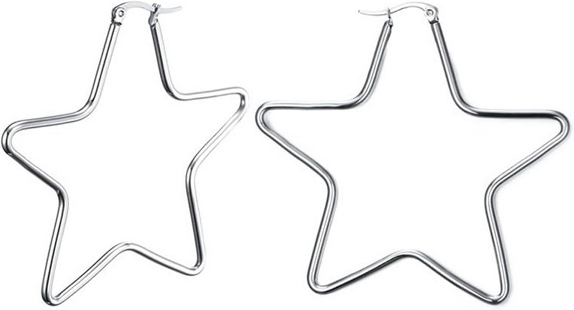 Hoop Earrings for Women Black Gold Plated Loops Drop Earring Fashion Jewelry | Amazon (US)