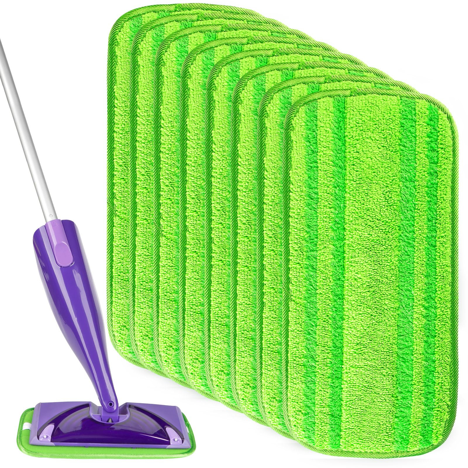 HOMEXCEL Microfiber Mop Pads Compatible with Swiffer Wet Jet, Reusable Machine Washable Swiffer W... | Amazon (US)