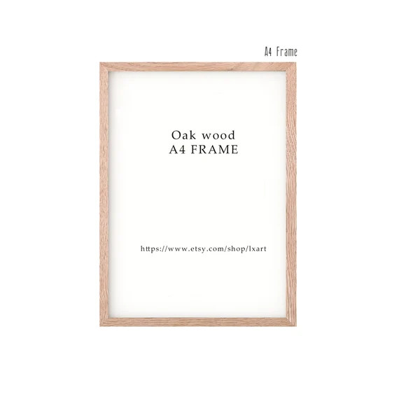 Hard Wood Natural Oak Photo Frame Desktop Frame 10x15 13x18cm - Etsy | Etsy (US)