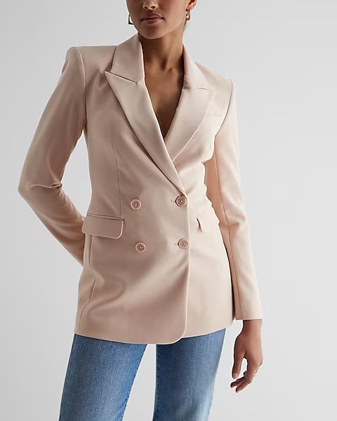 Double Breasted Hourglass Blazer | Express