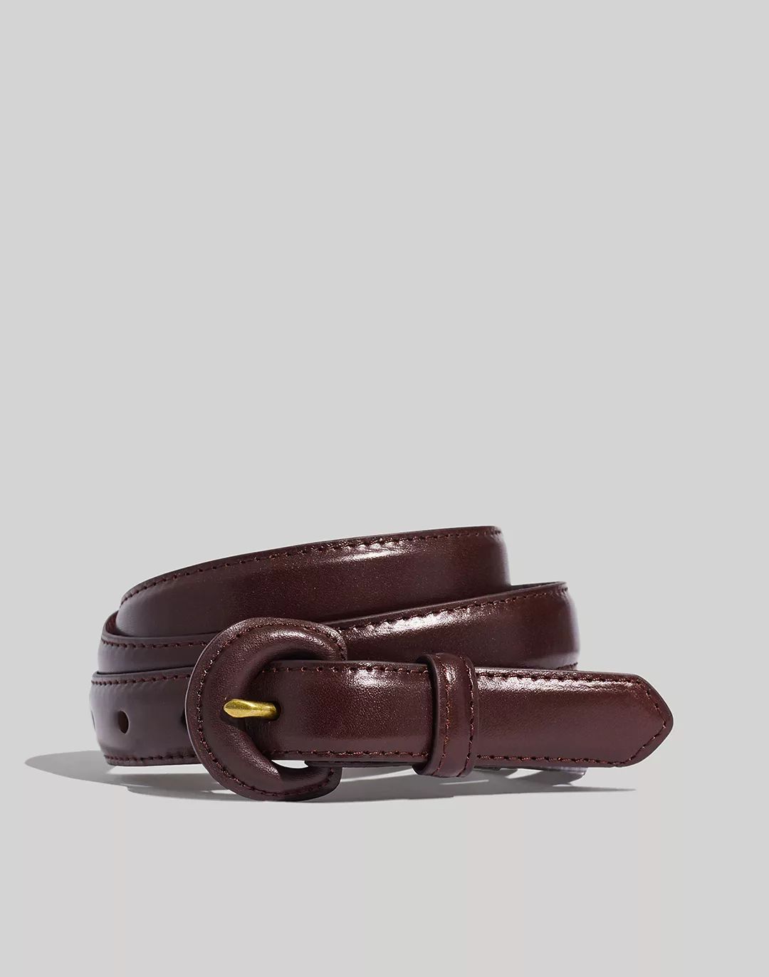 Leather Covered Buckle Belt | Madewell
