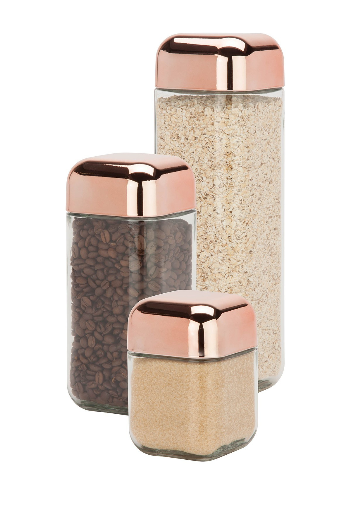 Honey-Can-Do Square Storage Jar - Set of 3 at Nordstrom Rack | Nordstrom Rack